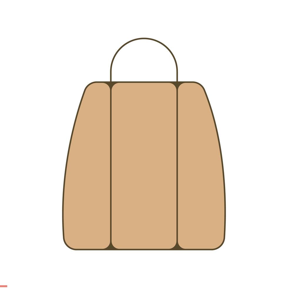 Logotipo de bolsa de compras único de comercio electrónico para empresas y empresas. vector
