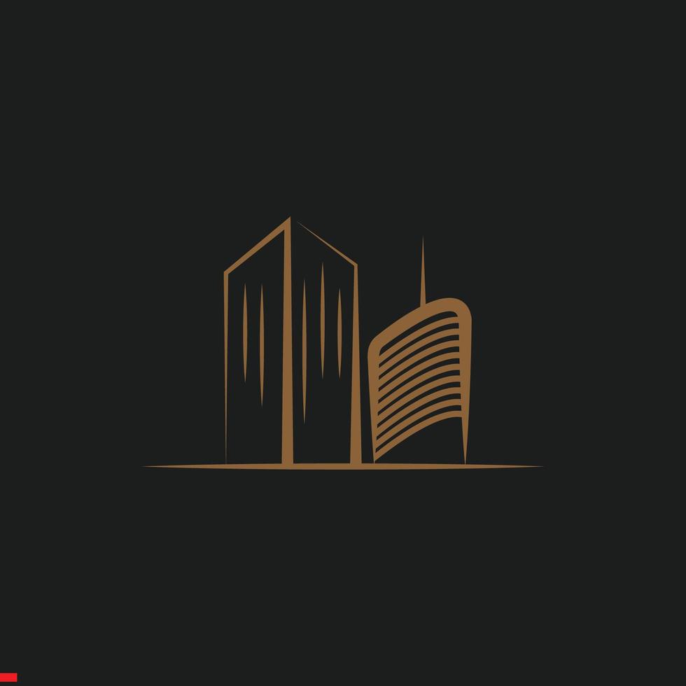 Real Estate Logo Design Template For Business and Company vector