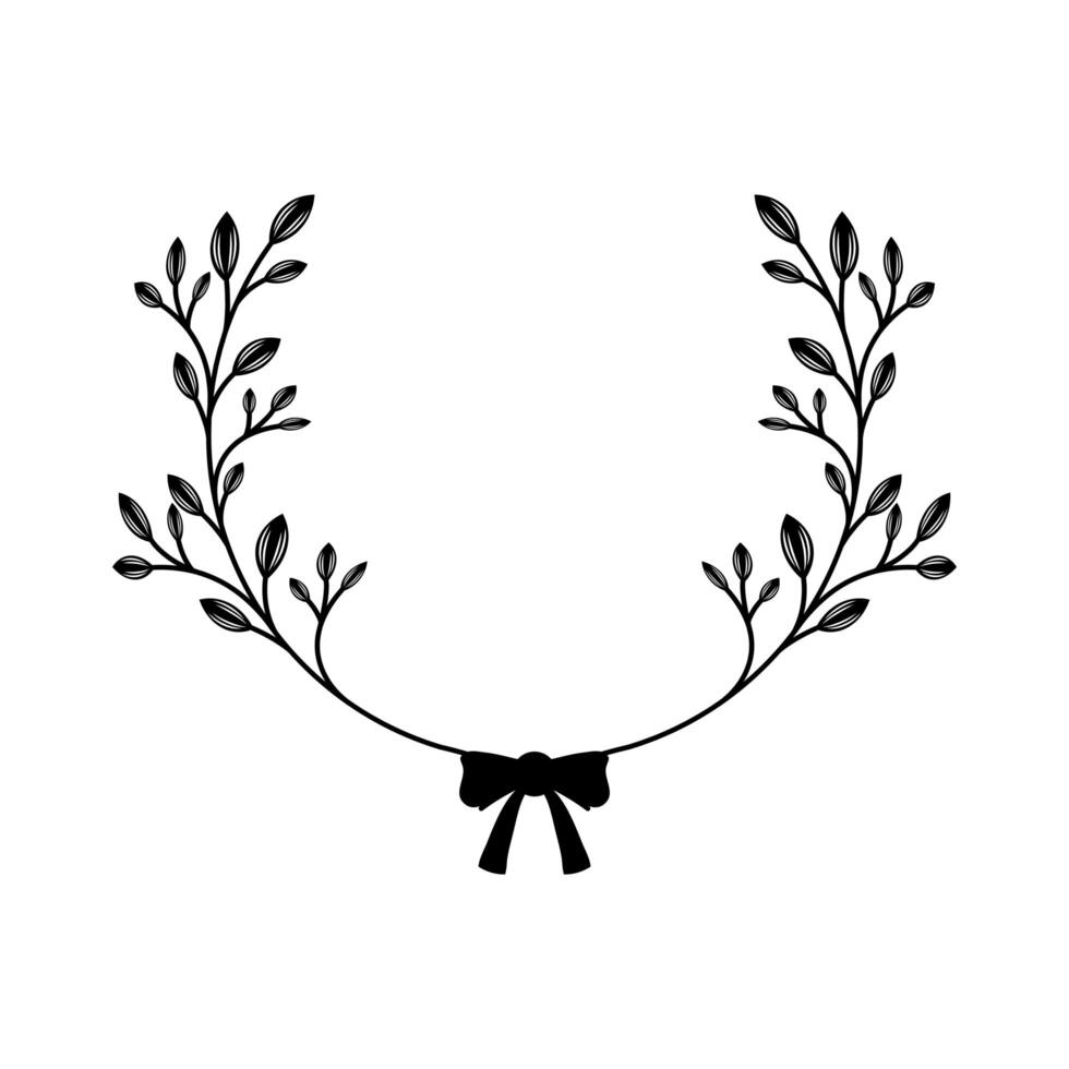 laurel wreath frame vector