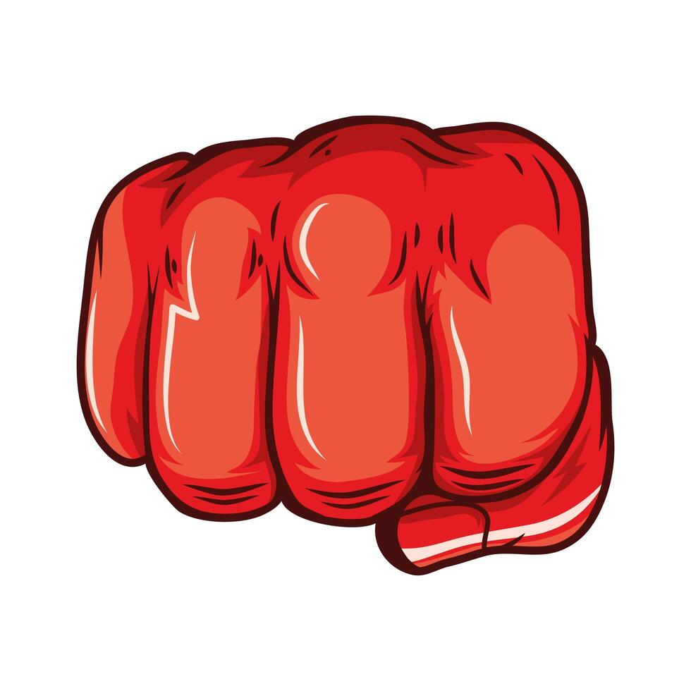 revolutionary hand punch vector