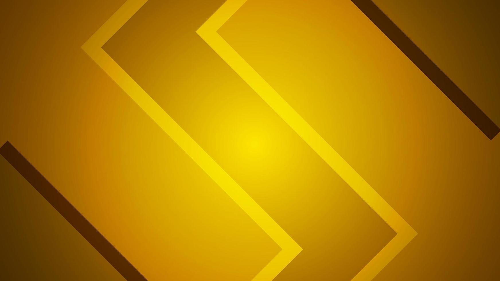 Golden Glowing Geometric Background vector