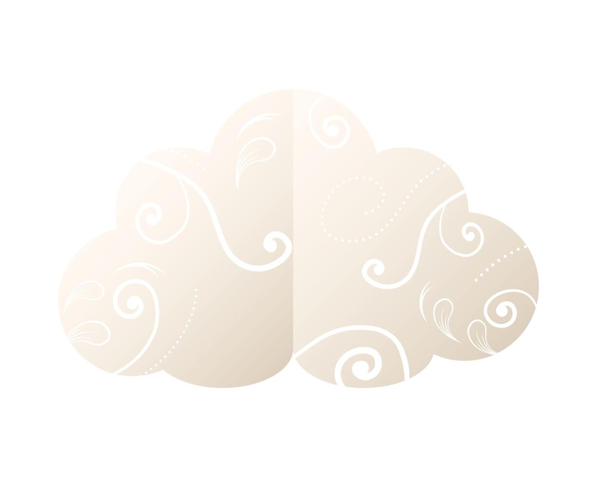 muslim cloud icon vector