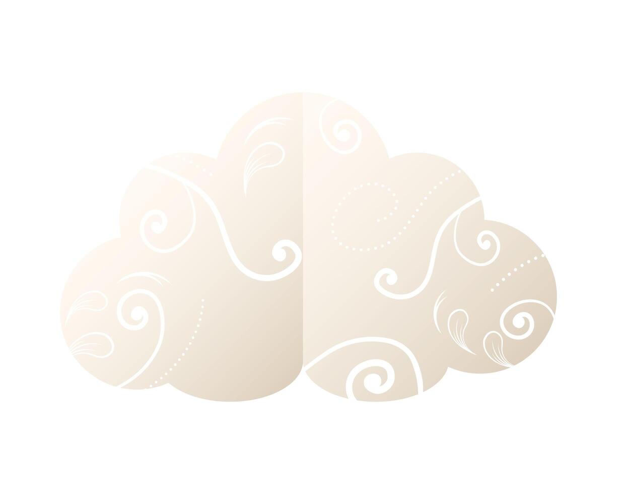 muslim cloud icon vector