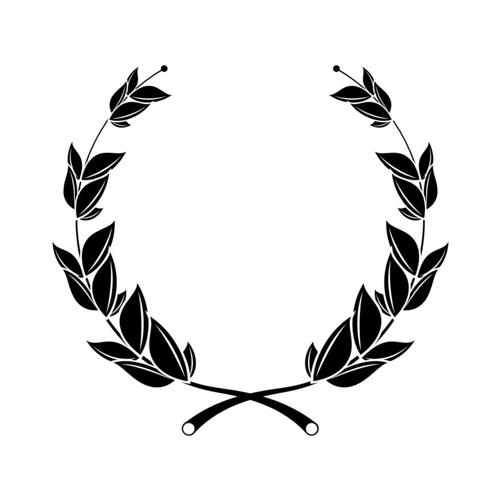 decorative laurel wreath vector