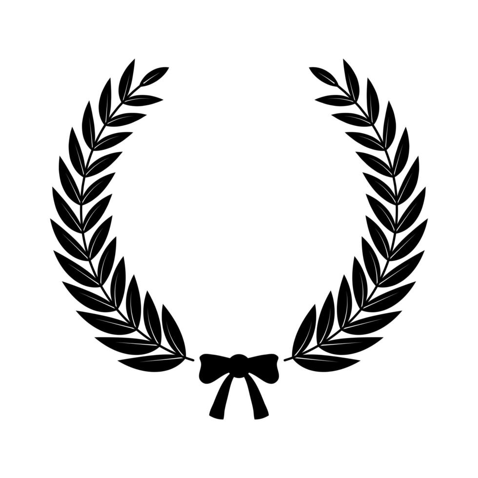 laurel crown decoration vector