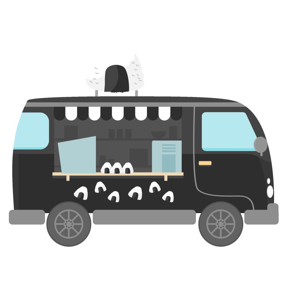 onigiri food truck vector design