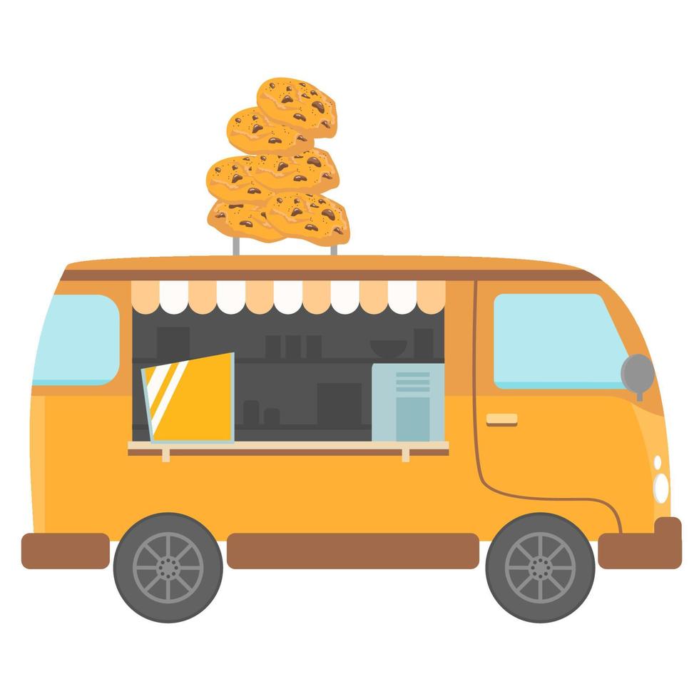 cookies food truck vector design