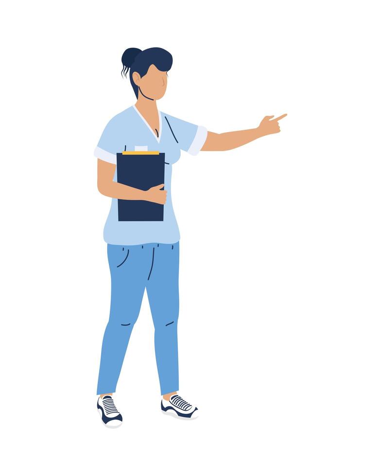 female doctor with order vector