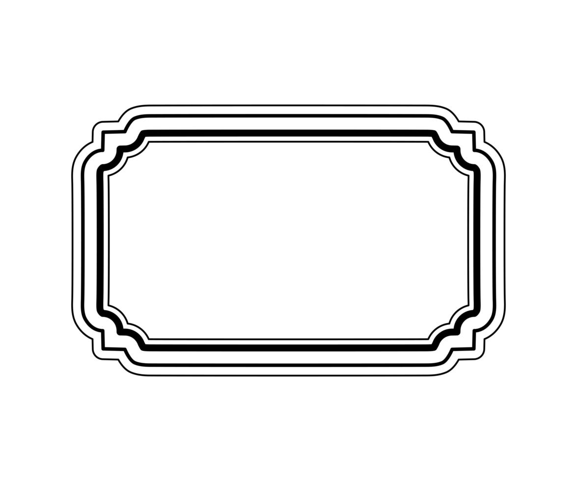 representación de etiquetas antiguas vector