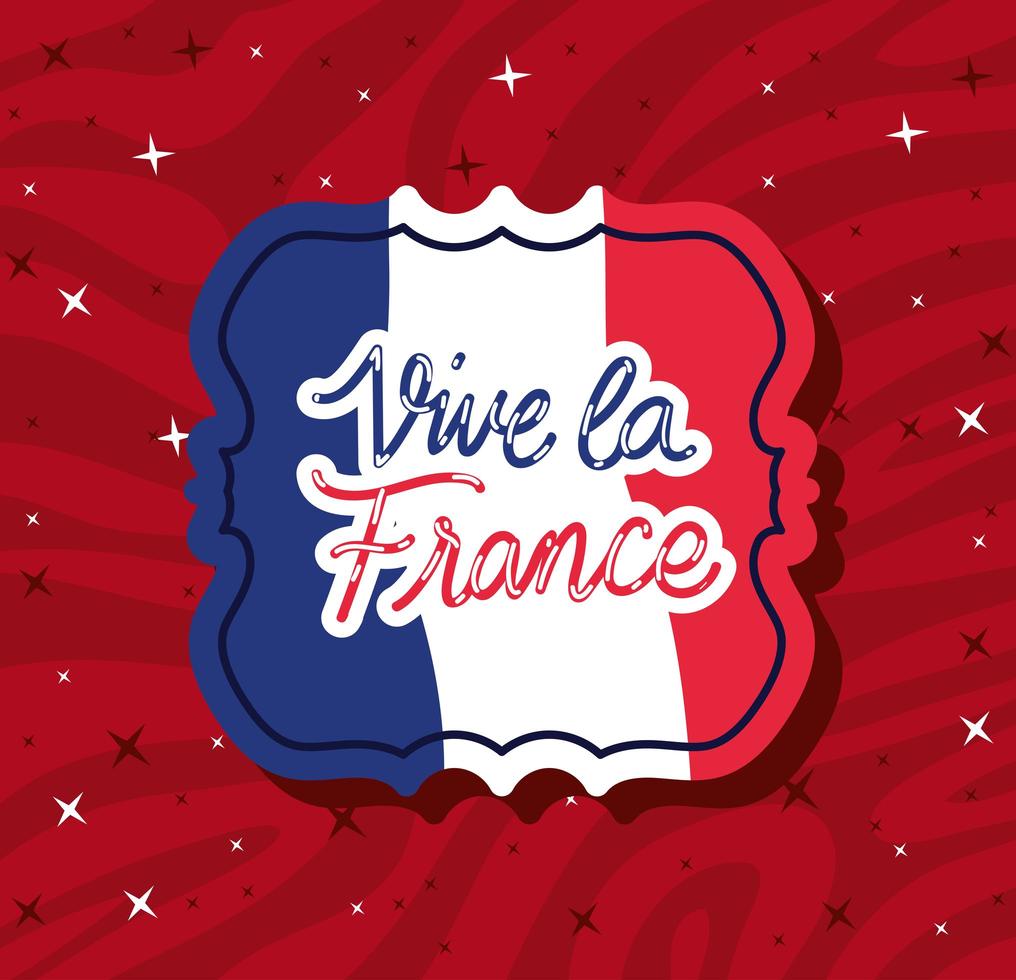 cita de vive la france vector