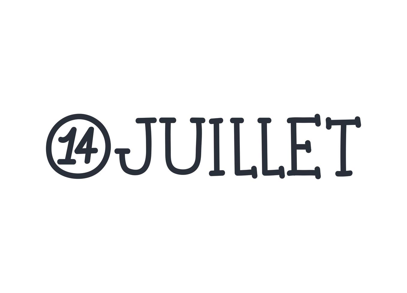 quote of 14 juillet vector