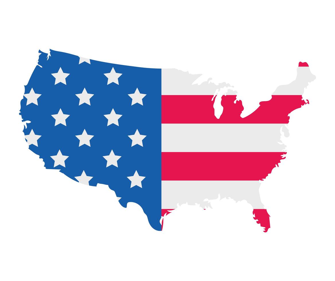 diseño de mapa de estados unidos vector