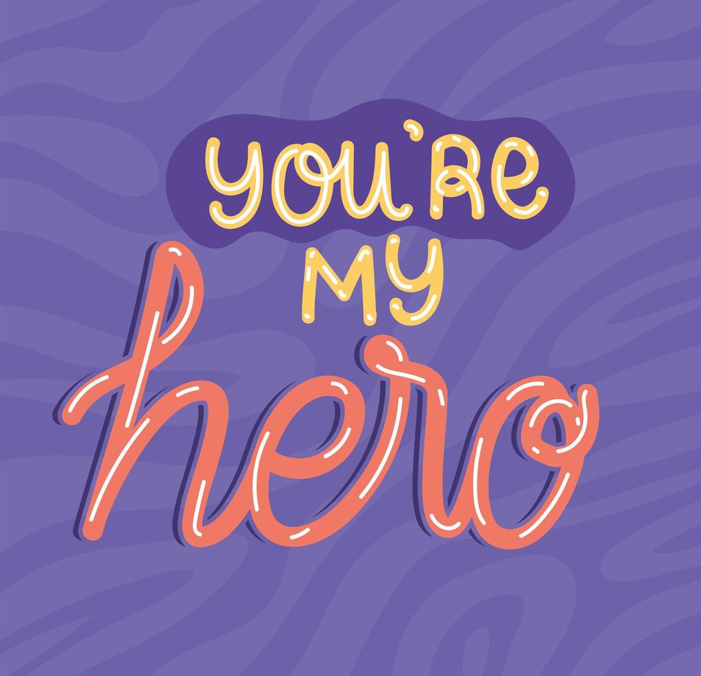 my hero phrase vector