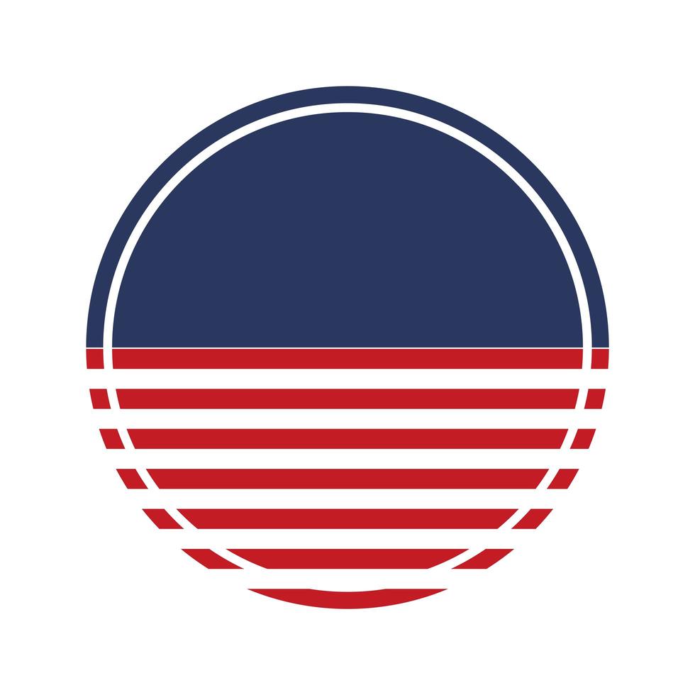 Ilustración de sello de Estados Unidos vector