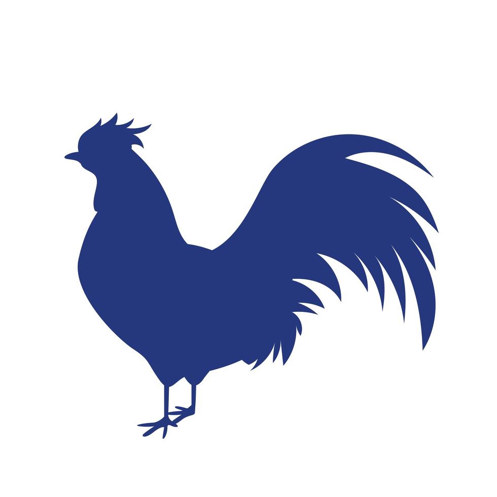independence french rooster vector