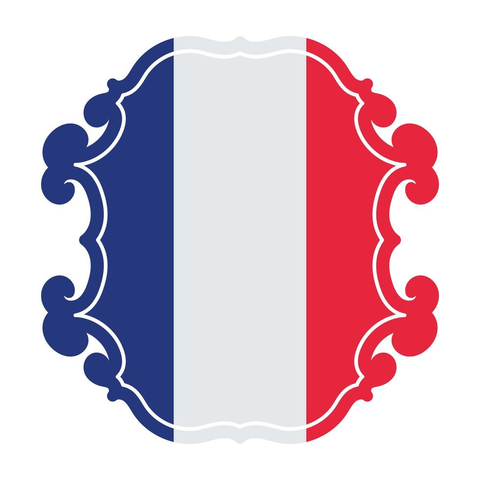 france seal illustration vector