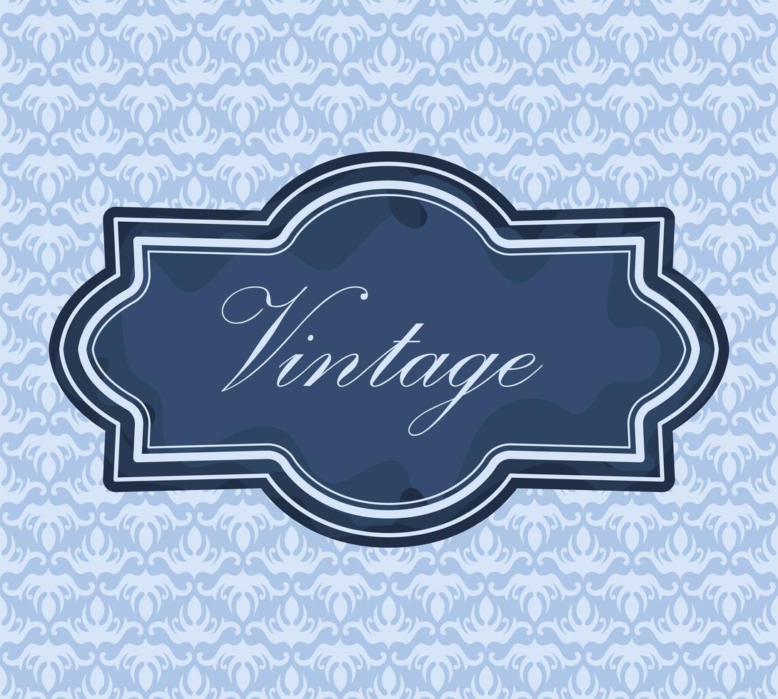 blue vintage label 3701194 Vector Art at Vecteezy