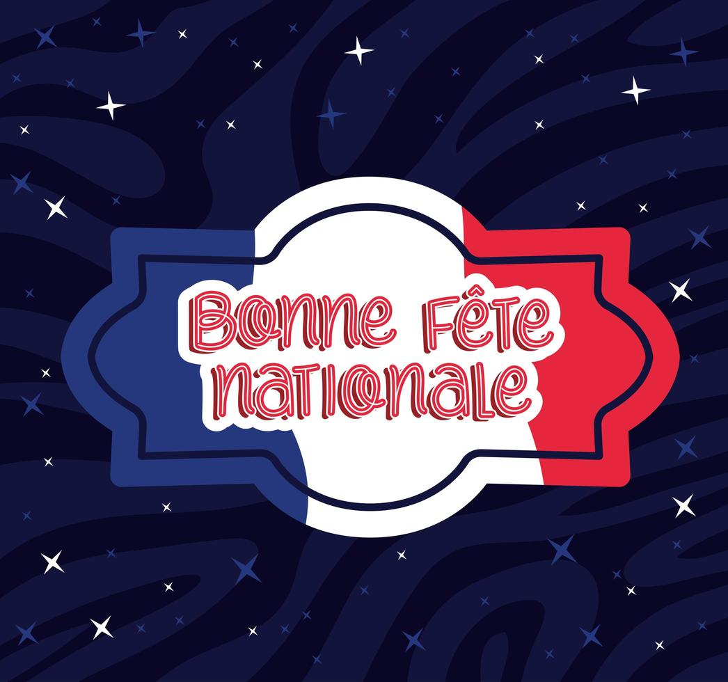 bonne fete nationale vector