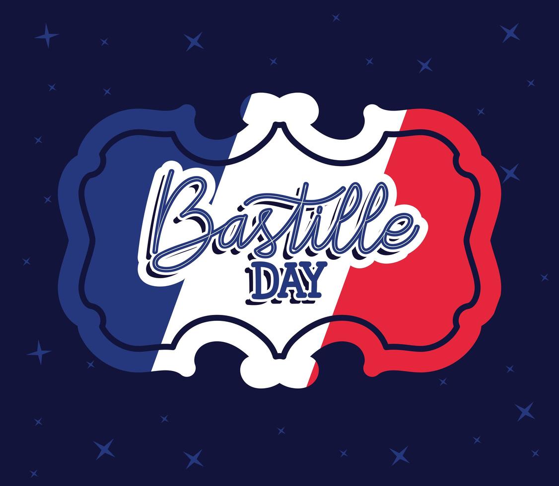 bastille day phrase vector