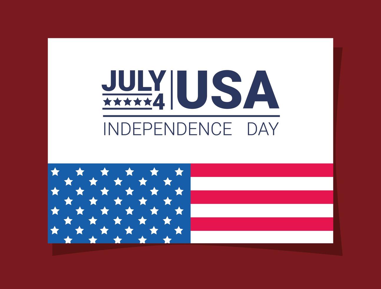 4th july day poster vector