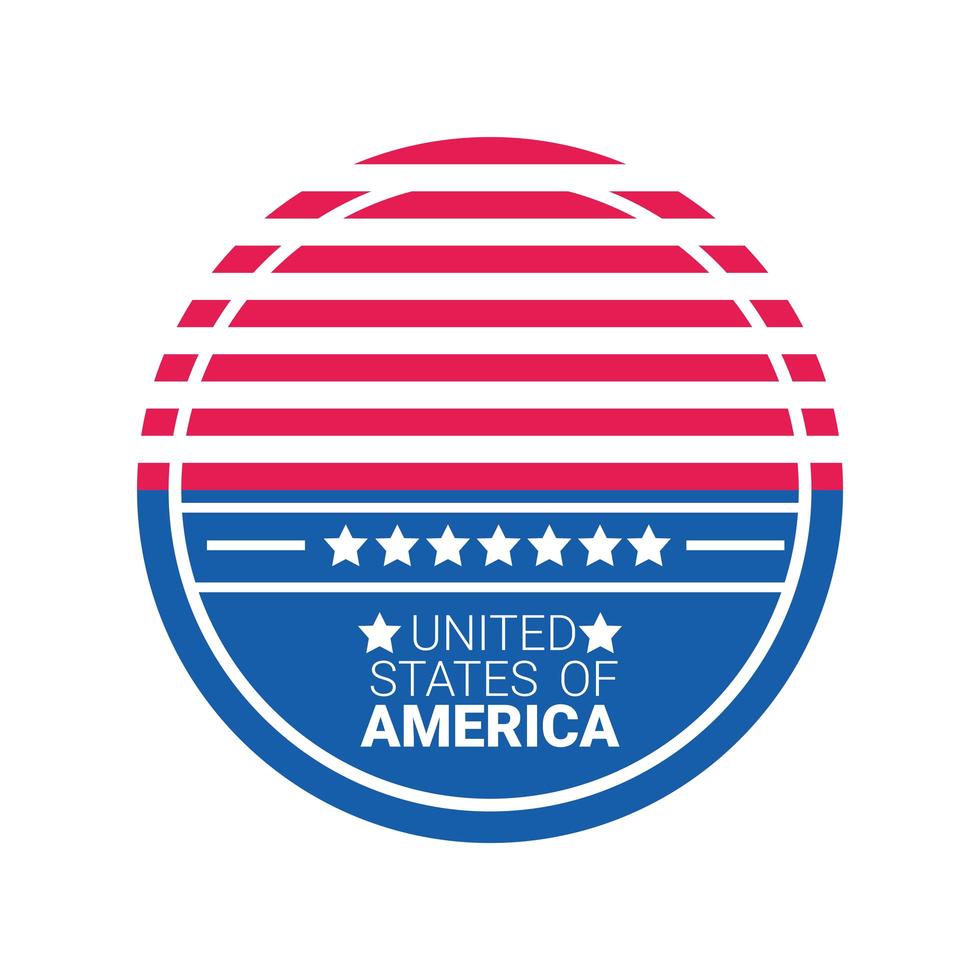 diseño de los estados unidos de américa vector