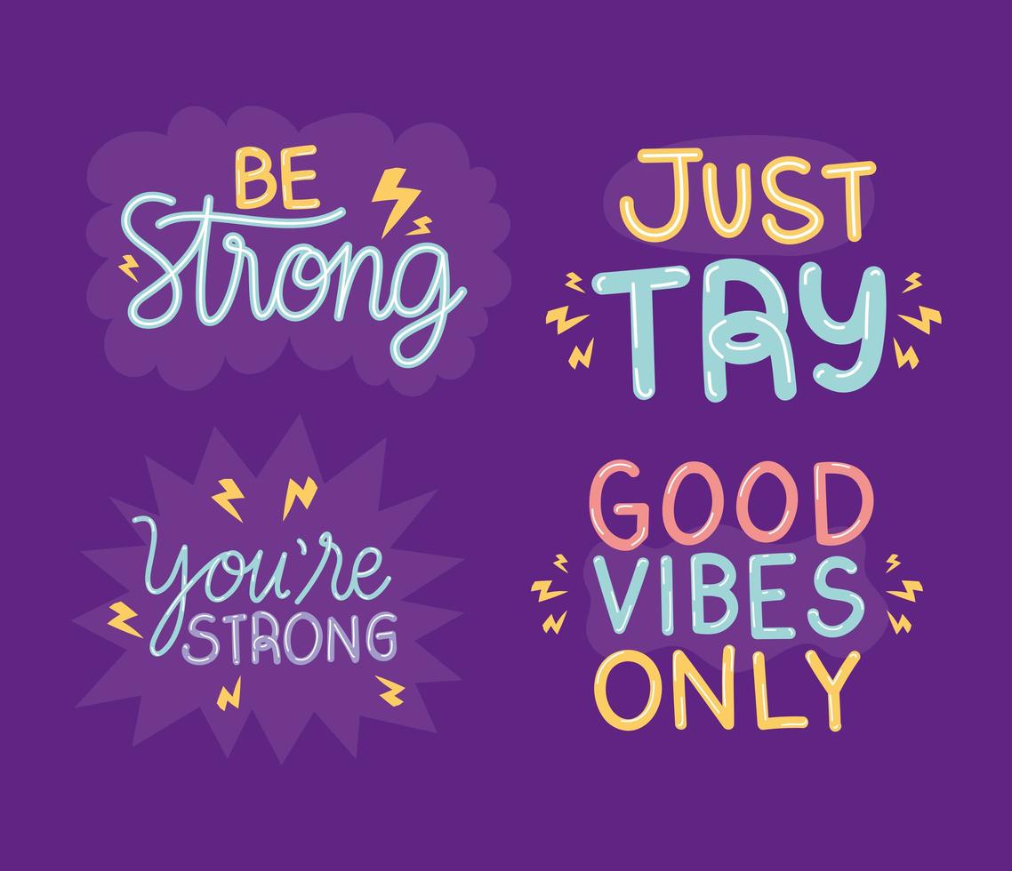 doodle motivation bundle vector
