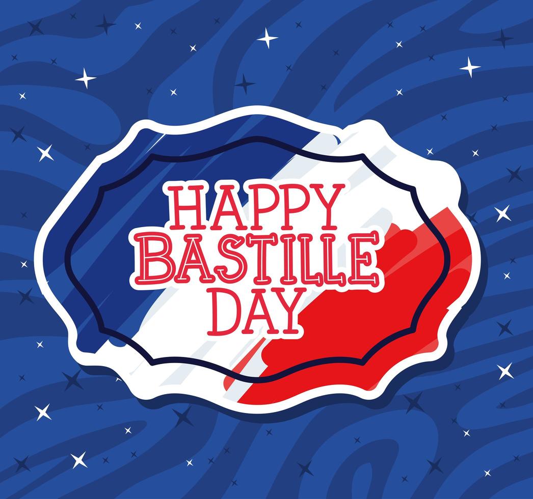 happy bastille day quote vector