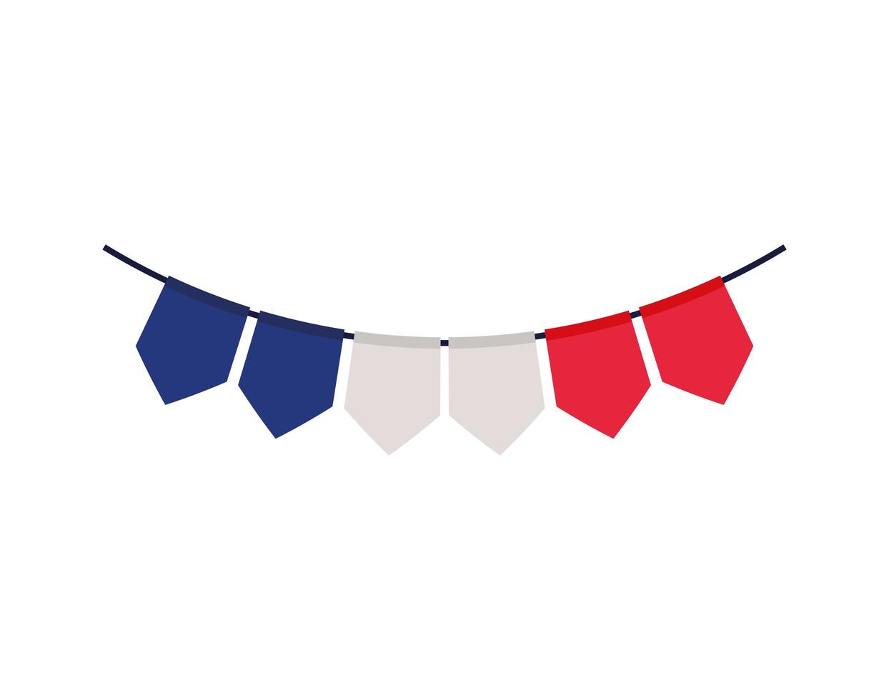 france garland icon vector