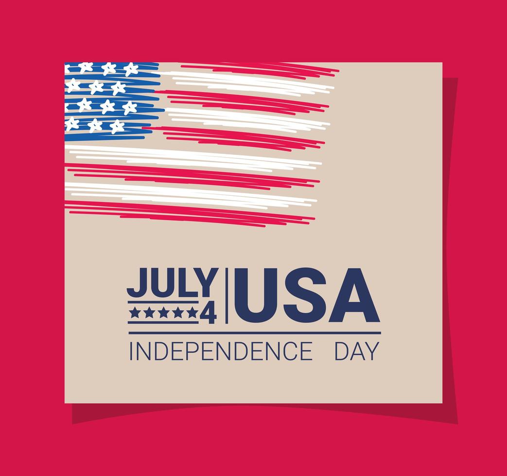 independence day invitation vector