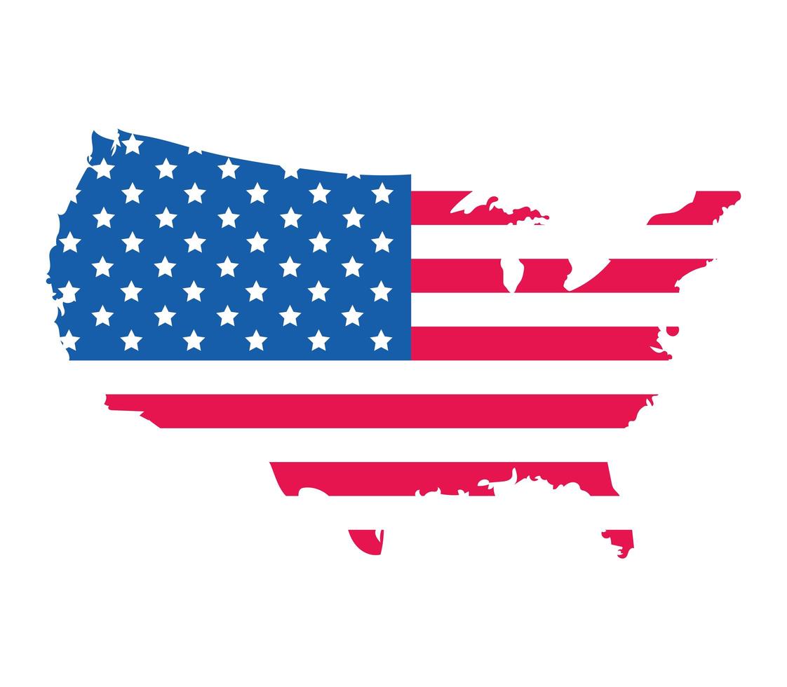 usa map icon vector