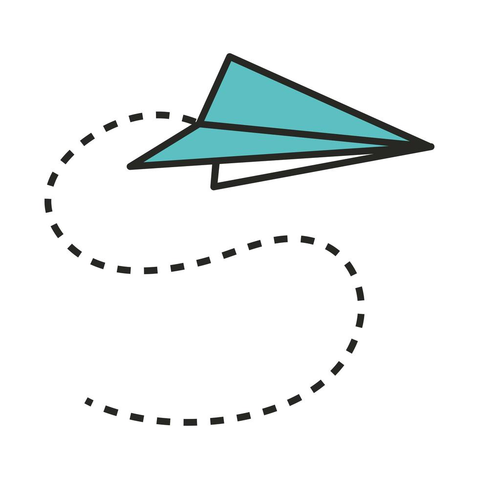 creativity paper plane vector