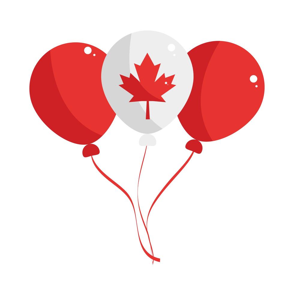 canada balloon leaf vector
