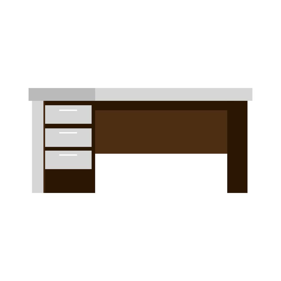 modern office desk vector