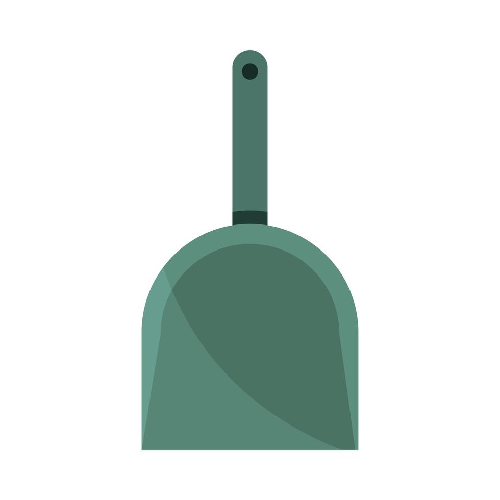 dustpan cleaning trash vector