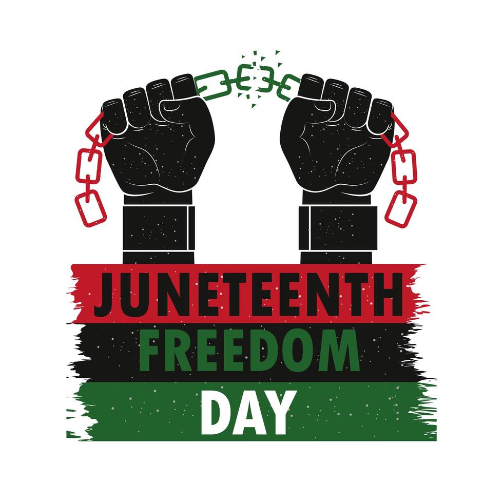 juneteenth representing the liberation vector