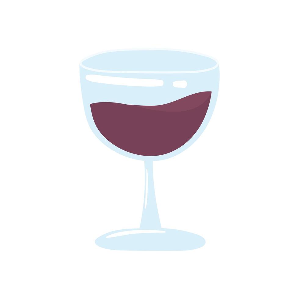 wine glass drink vector