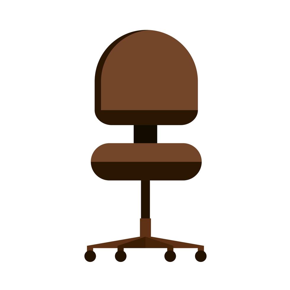 silla de oficina moderna vector