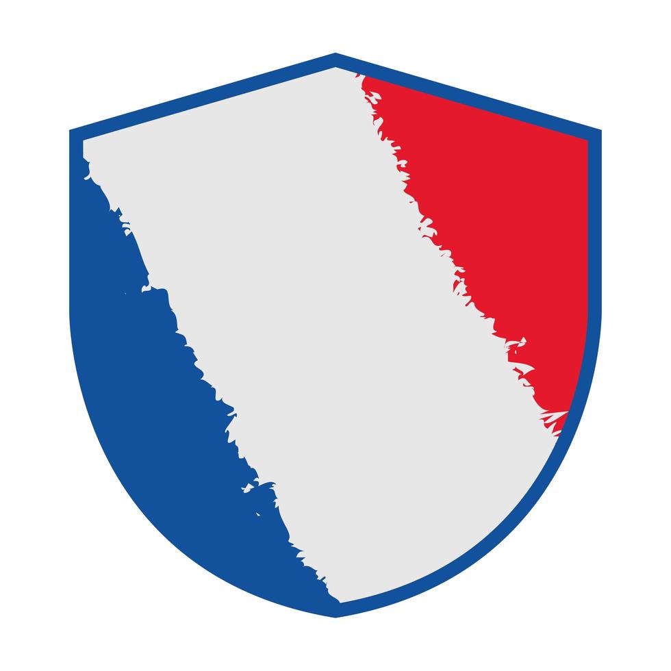 flag france shield vector