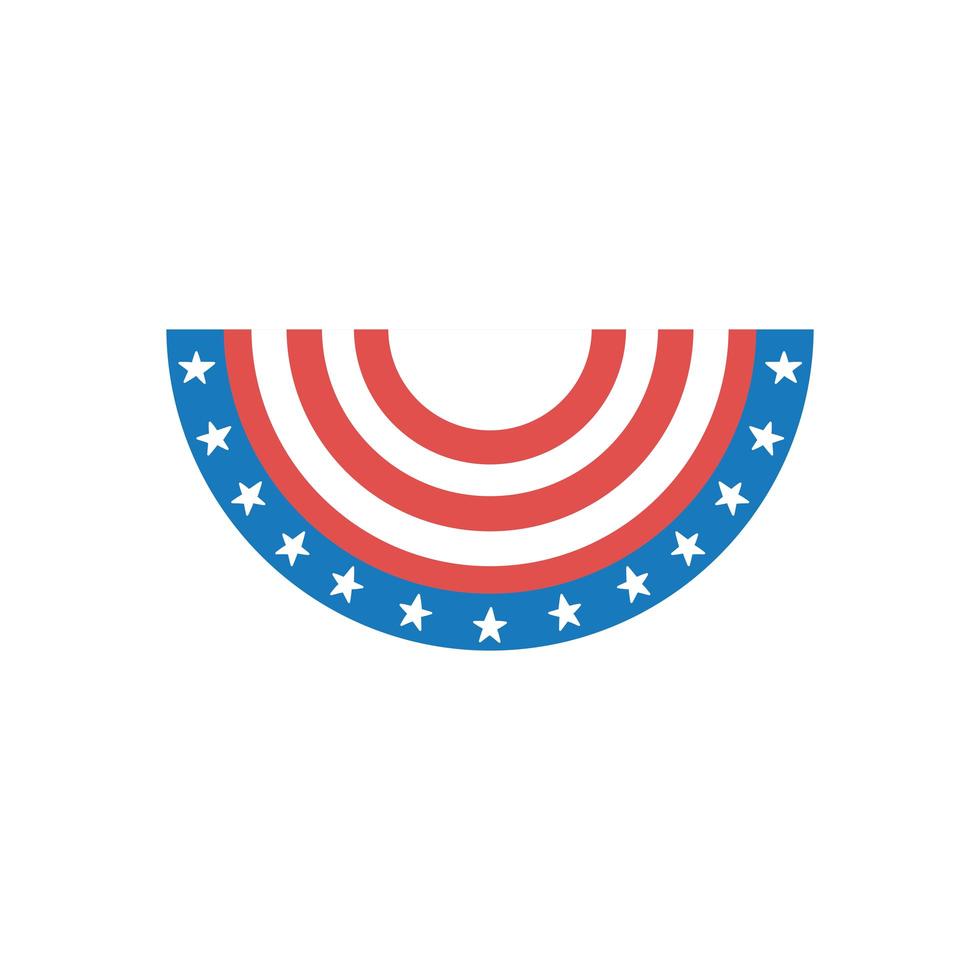 bunting for july 4 vector
