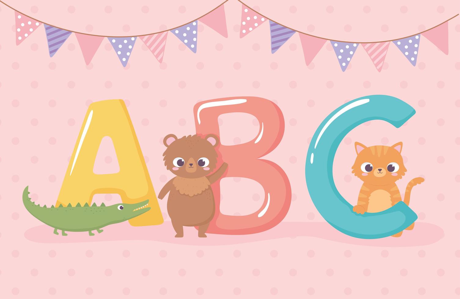 abc english alphabet vector