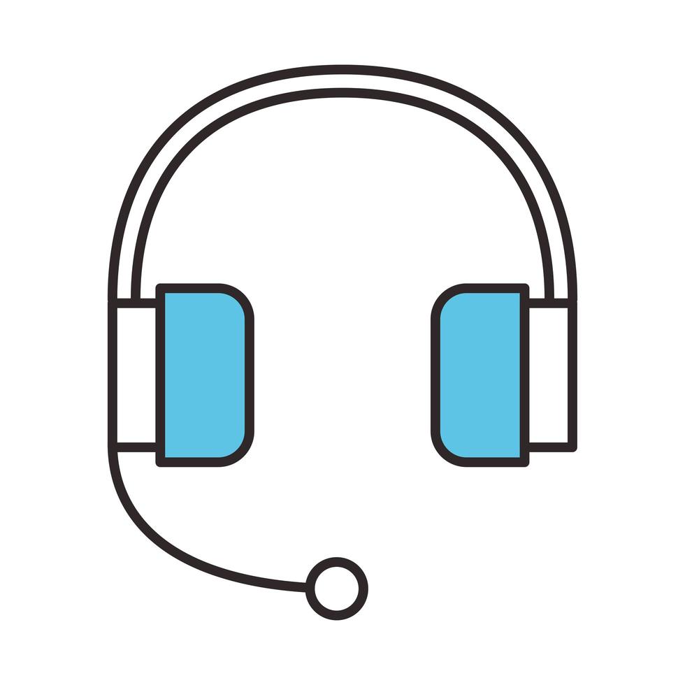 headset with microphone 3701812 Vector Art at Vecteezy