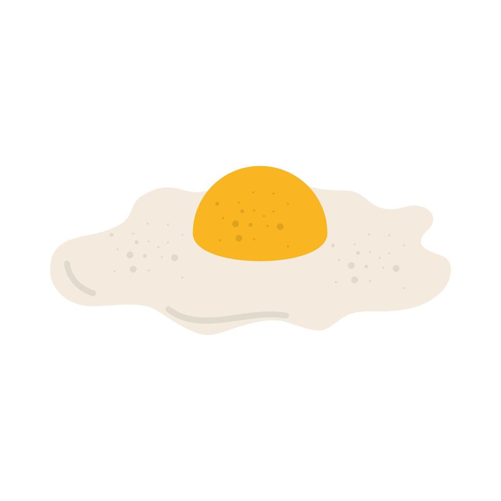 desayuno de huevo frito vector