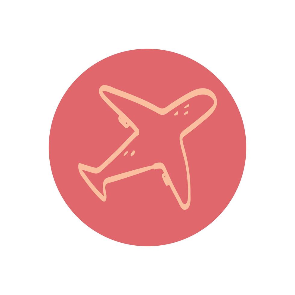 airplane travel transport vector