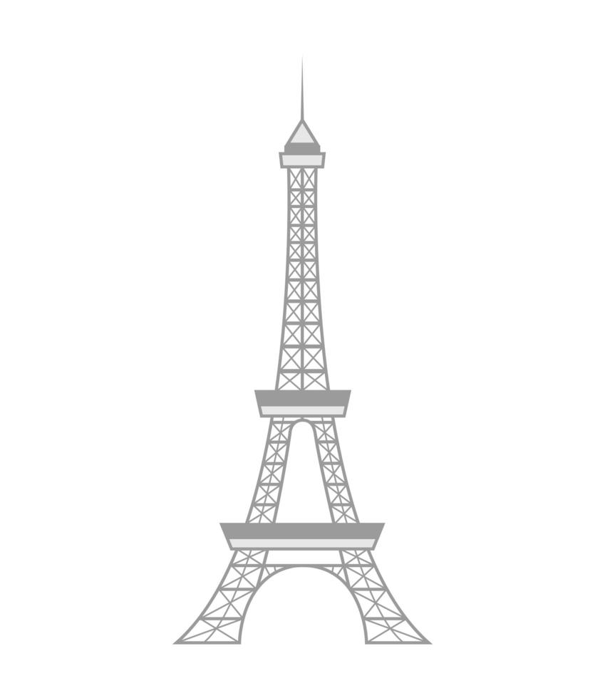 torre eiffel francesa vector