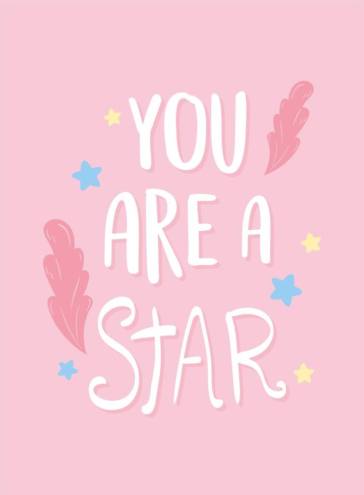 affirmation and inspirational card vector