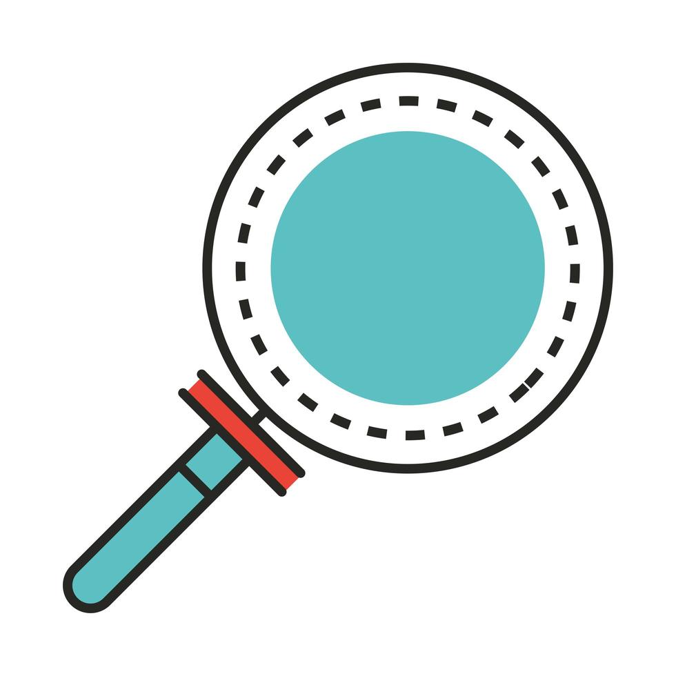 magnifying glass research vector