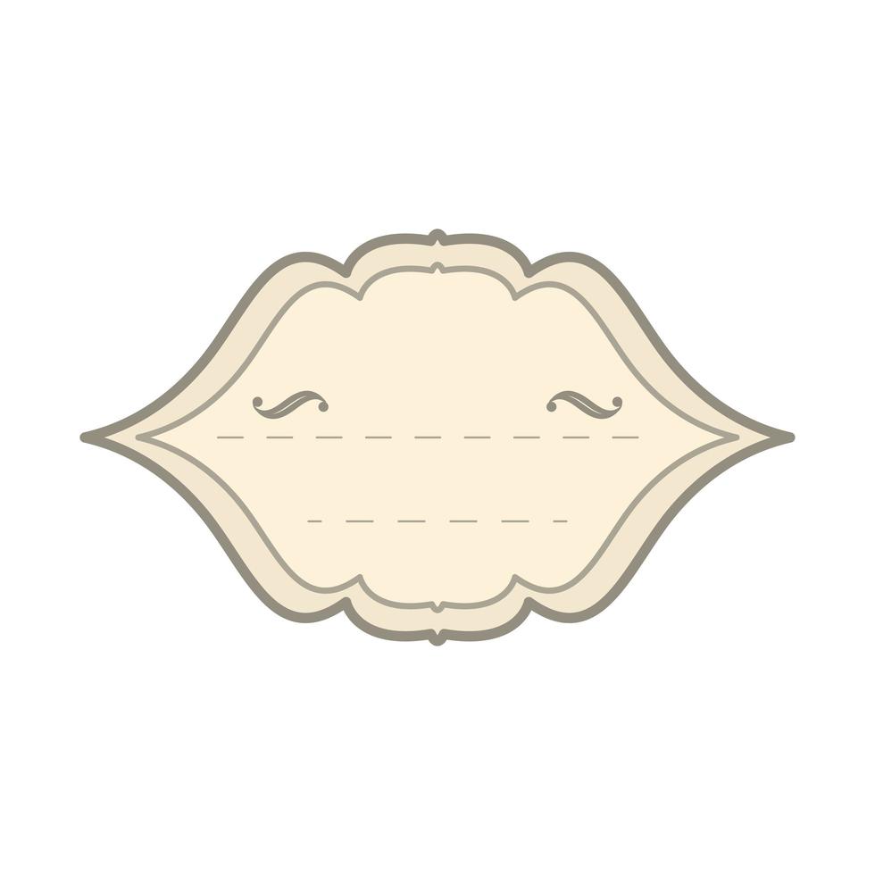 vintage frame style vector