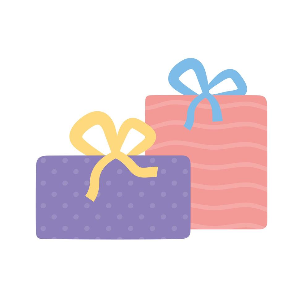 gift boxes celebration vector