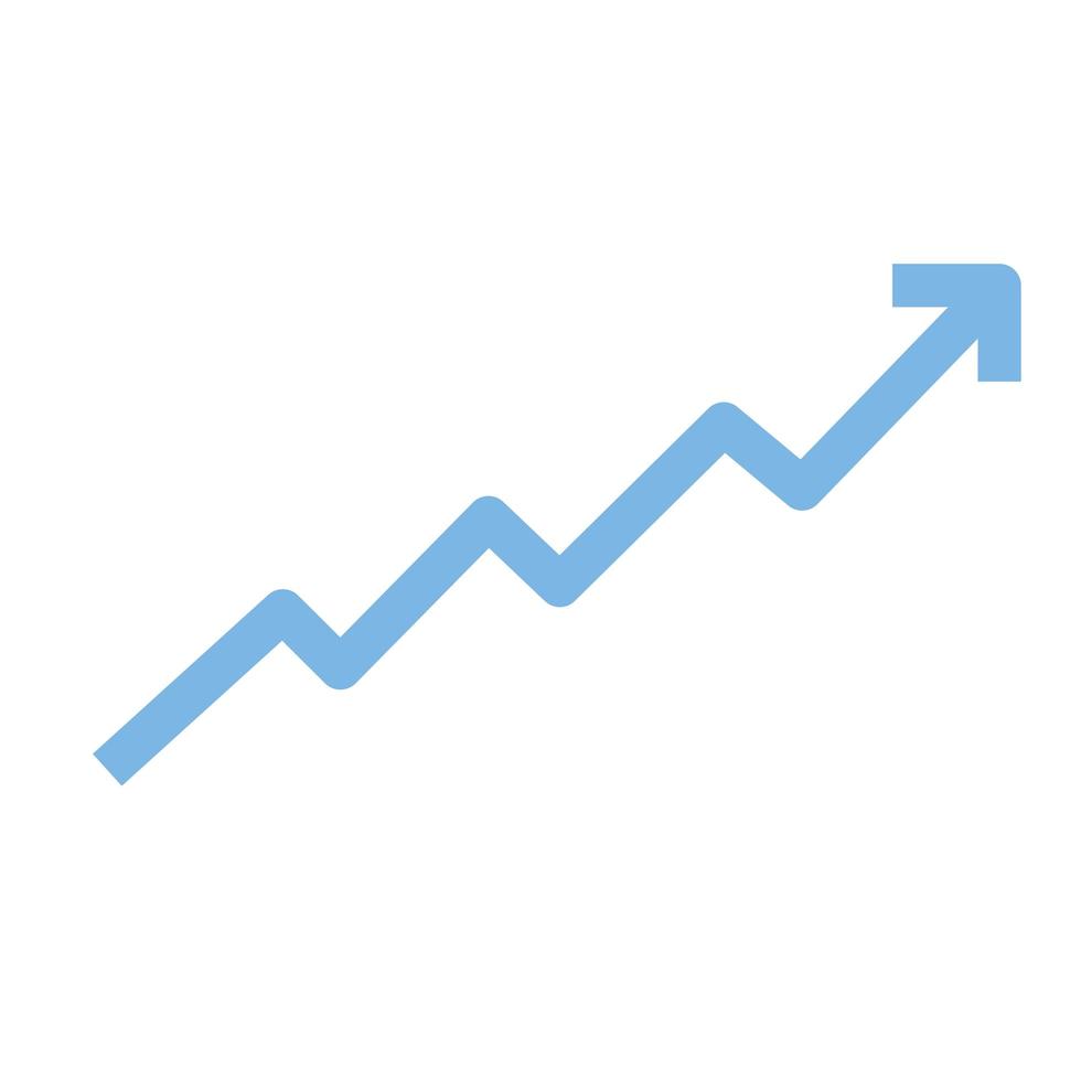 growing finance arrow vector