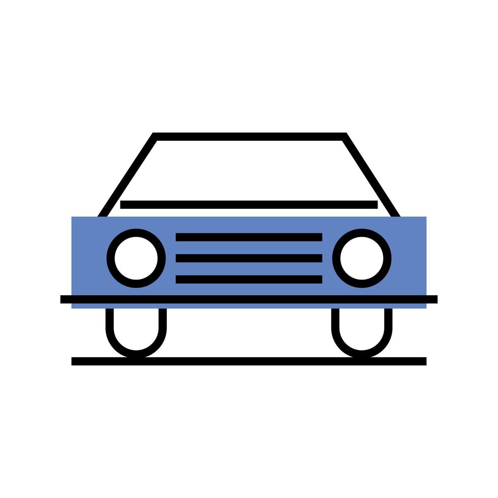 sedan car transport linear vector